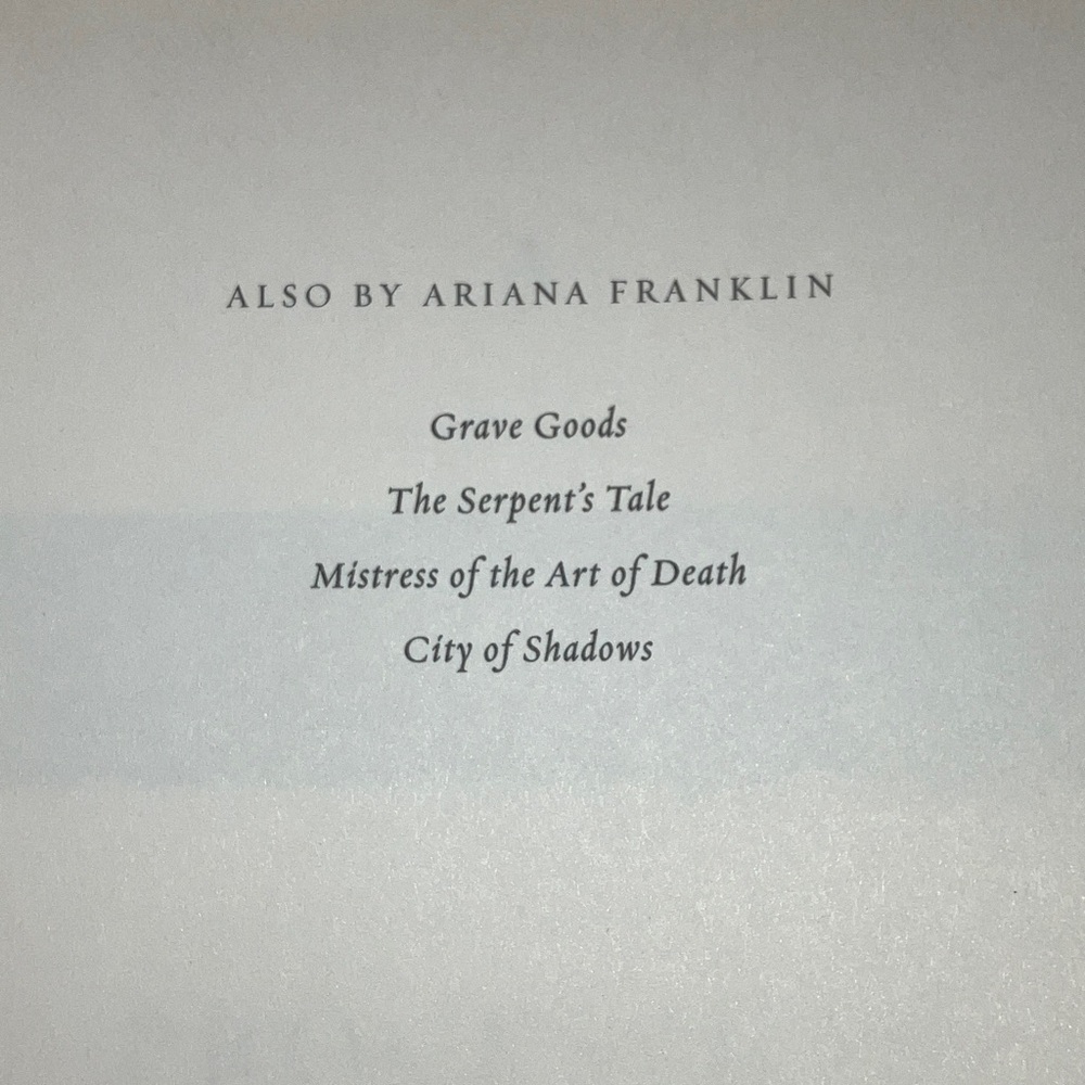 A Murderous Procession by Ariana Franklin hardcover Book - Picture 9 of 16